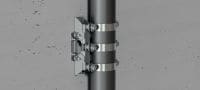 MFP-CHD fiksuotas taškas, kompaktiškas, sunkioms apkrovoms Galvanizuotas kompaktiškas fiksuotas taškas, taikomas esant itin sunkioms iki 44 kN apkrovoms Aplikacijos 1