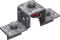 MT-CC-40/50 FL OC iš anksto surinktas U-formos jungtis Apspaudas su iš anksto surinkta „Fast-Lock“ veržle ir varžtu, skirtais kanalų kryžminių jungčių su MT statramstis kanalu jungtims, naudojimui mažos taršos aplinkoje