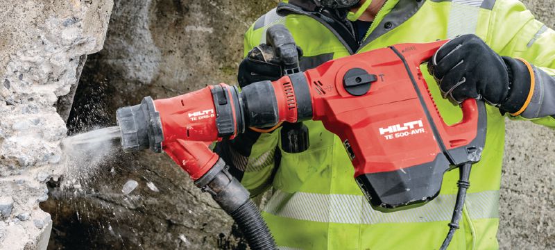 TE 500-AVR SDS-Max skaldos plaktukas Universalus „SDS Max“ (TE-Y) kirstuvas, skirtas nesunkiems kalimo darbams betone arba mūre, su antivibracine sistema (AVR) Aplikacijos 1