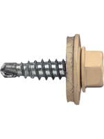 S-MD 51 Z dažyti savaiminio gręžimo sraigtai skirti gręžti į metalą Spalvotas savaiminio gręžimo varžtas (cinkuotas anglinio plieno), su 16 mm poveržle, skirtas ploną metalą tvirtinti prie metalo (iki 2.75 mm)