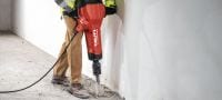 TE-H SM smailieji kaltai Smailiojo kalto galvutės betonui ir mūrui smulkinti / skaldyti naudojant trečios kartos TE 3000 arba H28 griovimo įrankius su apspaudu. Aplikacijos 2