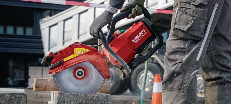 DSH 600-22 akumuliatorinis pjūklas Patvarus akumuliatorinis atpjovės pjūklas, skirtas betonui, metalui ir mūrui (Nuron akumuliatorių platforma) Aplikacijos 1