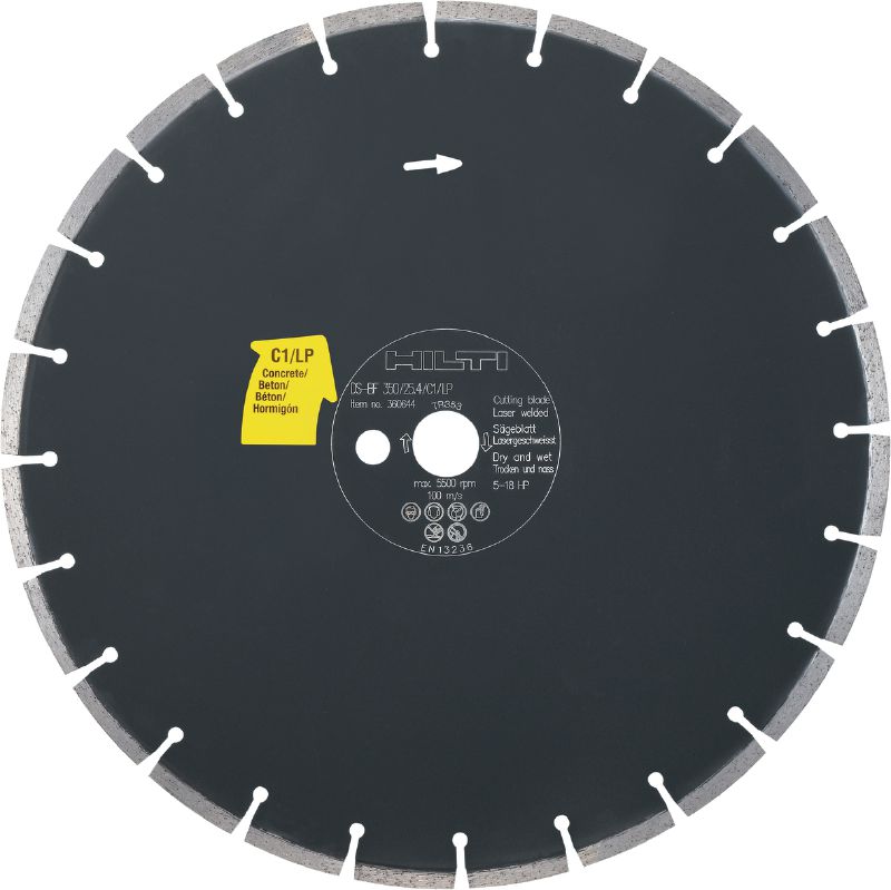 C1 / LP grindų pjūklo diskas (betonui) Aukštos klasės grindų pjūklo (5–18 AG) diskas, suprojektuotas pjauti betoną