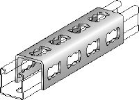 MQV-F sandūrų jungtis Karštai galvanizuota bėgelių jungtis, naudojama kaip išilginis plėstuvas MQ statramsčių bėgeliams