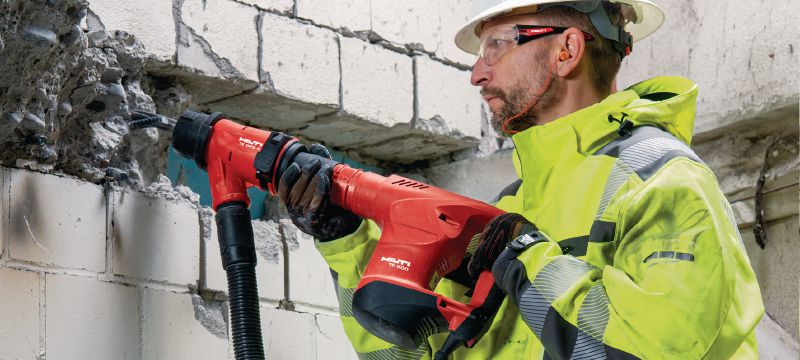 TE 500 SDS-Max skaldos plaktukas Tvirtas „SDS Max“ (TE-Y) griovimo plaktukas, skirtas lengvų apkrovų kalimo darbams su betonu arba mūru Aplikacijos 1