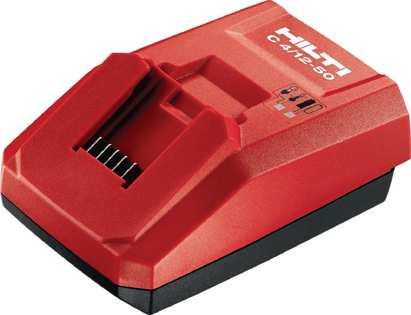 C4/12-50 kompaktiškas įkroviklis Kompaktiškas visų „Hilti“ 12 V ličio jonų akumuliatorių kroviklis