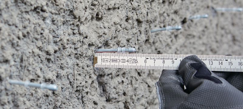 X-M6-8 B3 DP7 SCT sriegiuoti varžtai Sriegiuoti varžtai, skirti naudoti su BX 3-SCT purkštuvu betonas bandymo įrankiu Aplikacijos 1