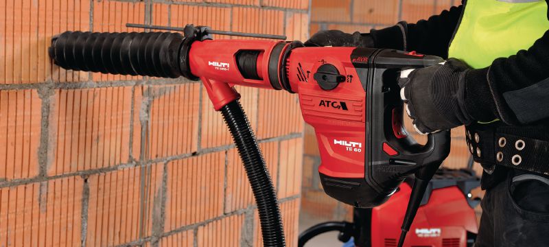 TE DRS-Y dulkių nusiurbimo sistema Dulkių nusiurbimo sistema, pritaikyta betono gręžimo ir kalimo darbams „Hilti SDS Max“ (TE-Y) perforatoriais Aplikacijos 1