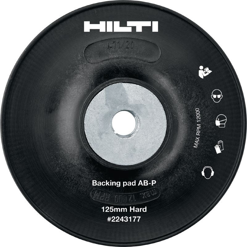 AB-P atraminiai padai, skirti pluoštiniams diskams Kampinio šlifuoklio atraminiai padai, skirti naudoti su pluoštiniais įvairaus grūdėtumo dydžio diskais