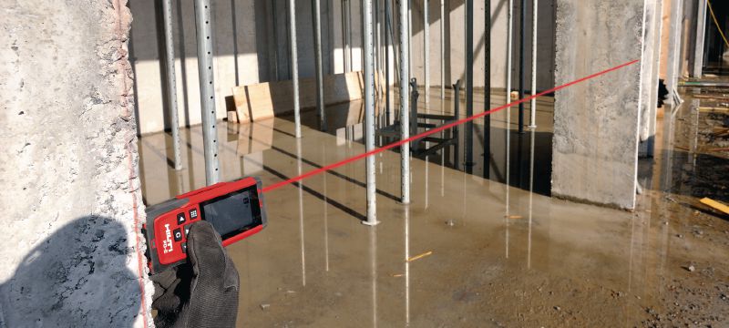 PD-E lazerinis matuoklis Lauko lazerinis matuoklis su integruotu vaizdo ieškikliu, skirtas atstumams iki 200 m Aplikacijos 1