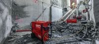 DSW 1510-CA trosinis pjūklas Elektrinis sieninis pjūklas (15 kW) – su automatine troso tempimo sistema, pjovimo automatinio valdymo funkcija bei belaidžiu distanciniu valdymu skirtas lengviau atlikti sunkius pjovimo darbus Aplikacijos 3
