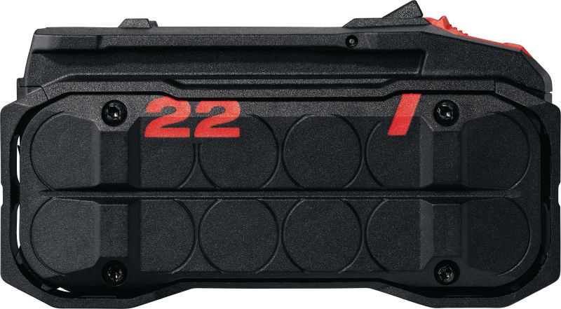 B 22-110 „Nuron“ akumuliatorius Ilgai eksploatuojamas 22 V ličio jonų akumuliatorius, pasižymintis ilgesniu veikimo laiku ir didesne galia, skirtas naudoti su „Nuron“ elektriniais įrankiais