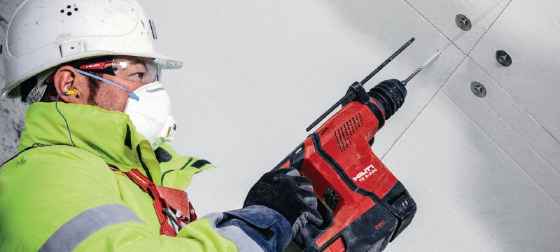 HFB-R pleištinis inkaras Didelio našumo pleištinis inkaras, skirtas priešgaisrines plokštes tvirtinti prie betono Aplikacijos 1