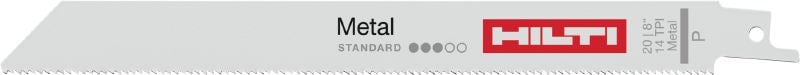 Tiesinių pjūklų pjūkleliai vidutinio storio metalui Tiesinio pjūklo pjūkleliai, skirti pjauti 3–8 mm (1/8–5/16) storio metalui