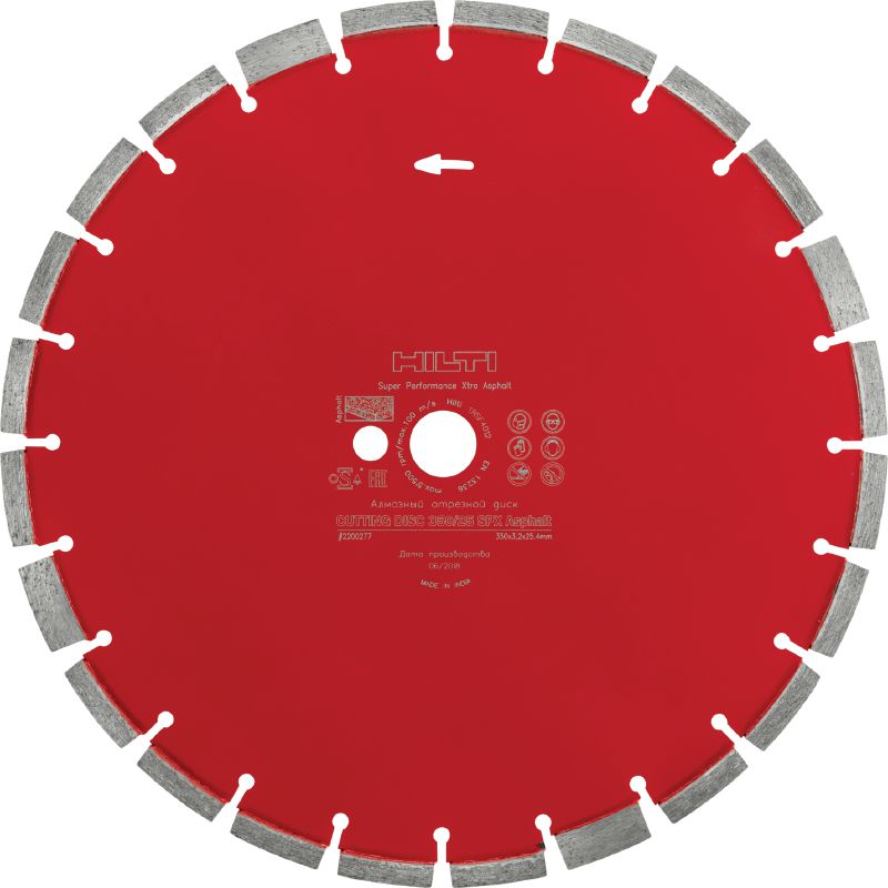 SPX deimantinis asfalto pjovimo diskas Aukščiausios klasės klasės deimantinis diskas, užtikrinantis geresnį asfalto pjovimo našumą