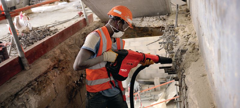 TE DRS-Y dulkių nusiurbimo sistema Dulkių nusiurbimo sistema, pritaikyta betono gręžimo ir kalimo darbams „Hilti SDS Max“ (TE-Y) perforatoriais Aplikacijos 1