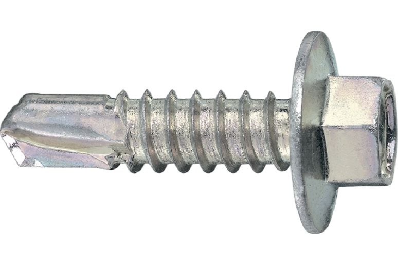 S-MD 23 Z savaiminio gręžimo sraigtai skirti gręžti į metalą Savaiminio gręžimo varžtas (cinkuotas anglinio plieno), su prispaustu flanšu, skirtas vidutinį–storą metalą tvirtinti prie metalo (iki 6 mm)