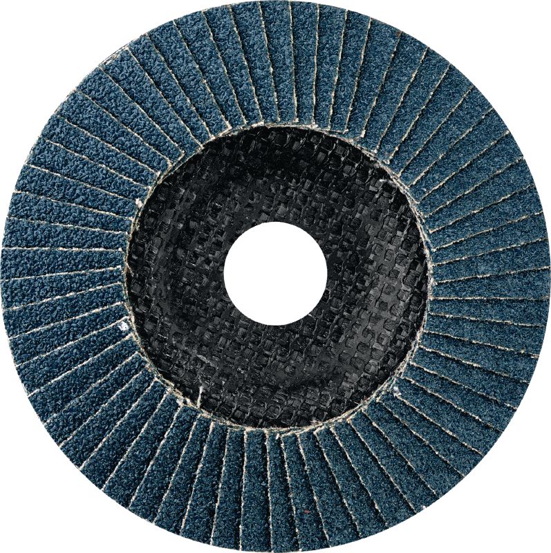 AF-D SP išgaubtas lapelinis diskas Aukštos klasės išgaubti lapiniai diskai su pluošto atrama, skirti šiurkščiai ir smulkiai šlifuoti plieno, nerūdijančiojo plieno ir kitų metalų suvirinimo siūles