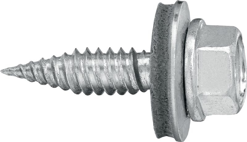 S-MS 41-51Z savaiminio gręžimo sraigtai skirti gręžti į lakštinį metalą Savaiminio gręžimo varžtas (cinkuotas anglinio plieno) su poveržle, užtikrinantis plonų metalo lakštų tvirtinimą be atplaišų (iki 2 x 1,0 mm)