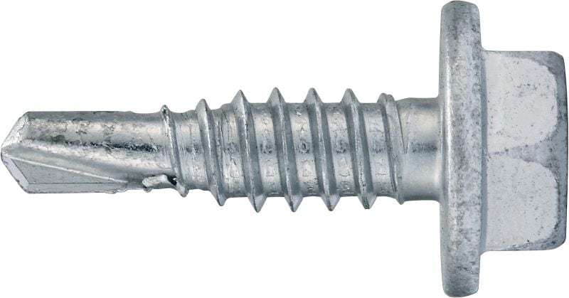 S-MD 21 Z savaiminio gręžimo sraigtai skirti gręžti į metalą Savaiminio gręžimo varžtas (cinkuotas anglinio plieno), su prispaustu flanšu, skirtas ploną metalą tvirtinti prie metalo (iki 3 mm)