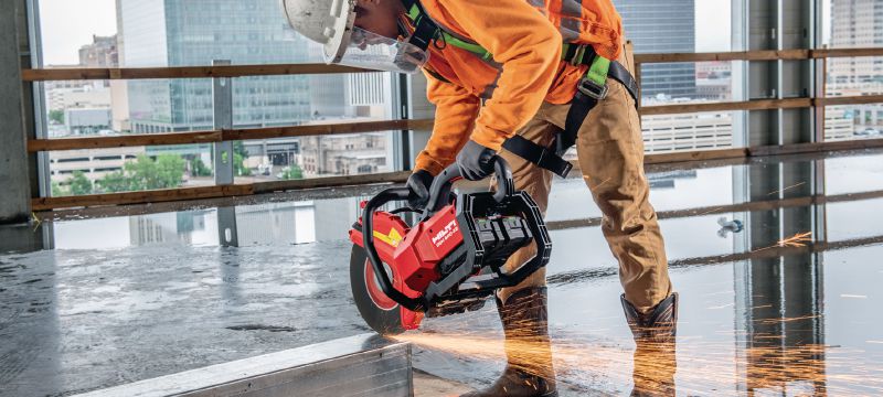 DSH 600-22 akumuliatorinis pjūklas Patvarus akumuliatorinis atpjovės pjūklas, skirtas betonui, metalui ir mūrui (Nuron akumuliatorių platforma) Aplikacijos 1