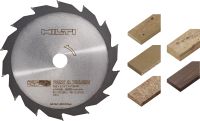 Diskinio pjūklo diskas medienai / pjautinei medienai Pagrindinis diskinio pjūklo diskas, skirtas greitai pjauti statybinę medieną ir medieną