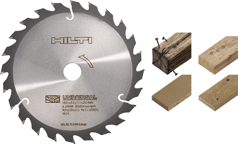 Diskinių pjūklų diskas medienai Pagrindinis diskinio pjūklo diskas, užtikrinantis universalų medienos pjovimą