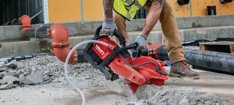 DSH 600-22 akumuliatorinis pjūklas Patvarus akumuliatorinis atpjovės pjūklas, skirtas betonui, metalui ir mūrui (Nuron akumuliatorių platforma) Aplikacijos 1