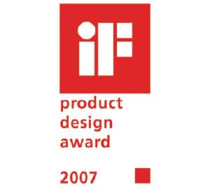                Šiam produktui buvo suteiktas „IF Design“ apdovanojimas.            