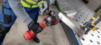 AG 4S-A22 akumuliatorinis kampinis šlifuoklis 22 V akumuliatorinis kampinis šlifuoklis (bešepetėlis), skirtas kasdien pjauti ir šlifuoti iki 125 mm diskais Aplikacijos 2