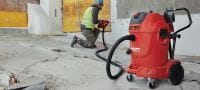 VC 60L-X L klasės dulkių ištrauktuvas Itin galingas dulkių ištrauktuvas, skirtas prijungimui su elektriniais įrankiais ir darbo vietos valymui (šlapiai ir sausai), 60 l bakas Aplikacijos 5