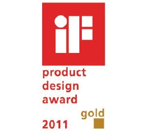                Šiam produktui buvo suteiktas „IF Design“ apdovanojimas „Gold“ (auksas).            