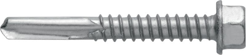 S-MD 05Z savaiminio gręžimo savisriegiai, skirti gręžti į metalą Savaiminio gręžimo varžtas (cinkuotas anglinio plieno), be poveržlės, skirtas storą metalą tvirtinti prie metalo (iki 15 mm)