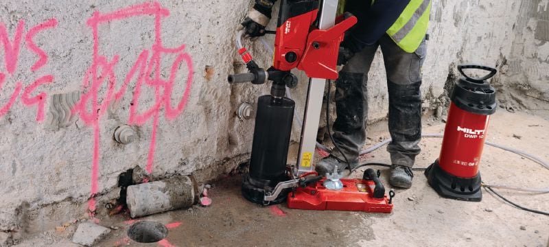 SP-L deimantinė karūna Aukštos klasės deimantinė karūna, skirta deimantinio gręžimo į visų tipų betoną darbams, <2,5 kW įrankiams Aplikacijos 1
