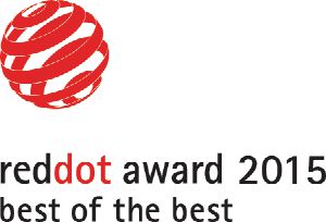                Šiam produktui buvo suteiktas „Red Dot Design“ apdovanojimas „Best of the Best“ (geriausias iš geriausių).            