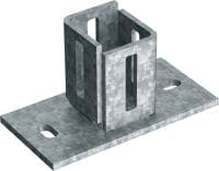MIC-C-U jungtis Jungtis (betono), skirta montuoti MI sijas tarp dviejų sienų