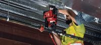 TE 4-22 akumuliatorinis perforatorius Kompaktiškas akumuliatorinis perforatorius „SDS Plus“ ir mūsų geriausias našumo ir svorio santykis, kad būtų galima gręžti viršuje („Nuron“ akumuliatoriaus platforma) Aplikacijos 3