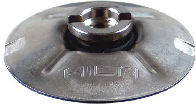 Rifliuotųjų lakštų tvirtinimo elementas (nerūdijantysis) X-FCP-R Platus grotelių tvirtinimo diskas, skirtas srieginėms smeigėms, pritaikytas itin korozinei aplinkai
