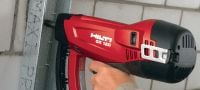 Vinys betonui X-GN MX (ritėje) Vinys, skirtos tvirtinti prie betono ir kitų pagrindo medžiagų naudojant dujinė viniakalę GX 120 Aplikacijos 3