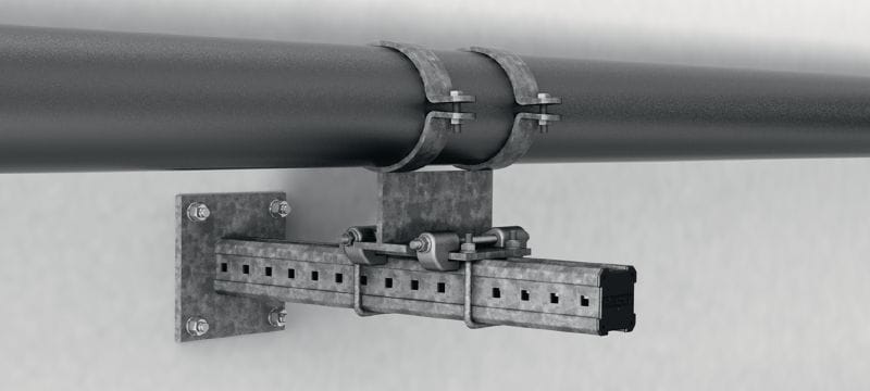 MIC-C90-DH Karštai galvanizuota (HDG) atrama, skirta labai apkrautoms konstrukcijoms jungti prie betono Aplikacijos 1