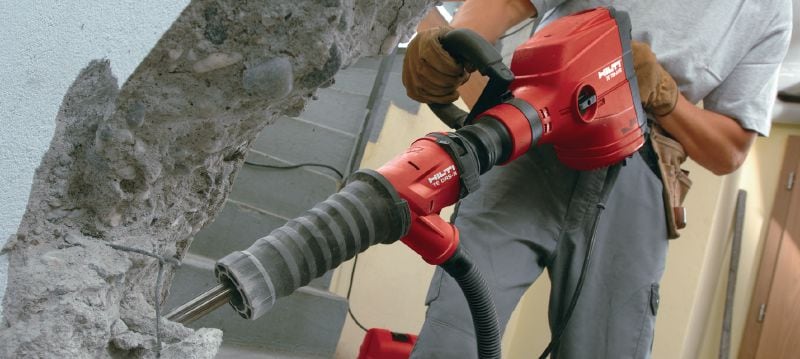 TE DRS-B dulkių nusiurbimo sistema Dulkių nusiurbimo sistema, pritaikyta betono kalimo darbams „Hilti SDS Max“ (TE-Y) ir TE-S kirstuvais Aplikacijos 1