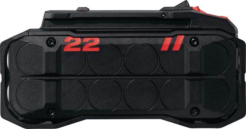 B 22-170 „Nuron“ akumuliatorius Aukščiausio lygio 22 V ličio jonų akumuliatorius, sukurtas siekiant padidinti „Nuron“ elektrinių įrankių sunkioms apkrovoms našumą ir veikimo trukmę