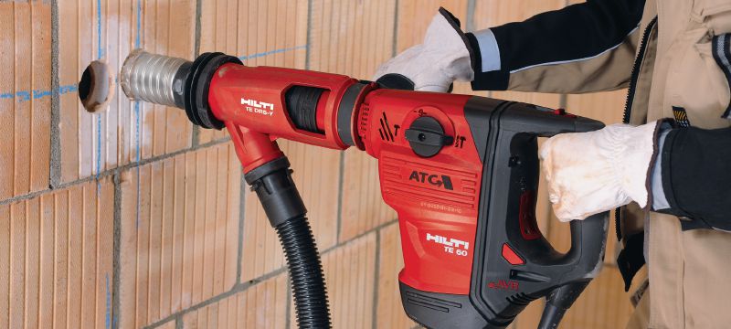 TE DRS-Y dulkių nusiurbimo sistema Dulkių nusiurbimo sistema, pritaikyta betono gręžimo ir kalimo darbams „Hilti SDS Max“ (TE-Y) perforatoriais Aplikacijos 1