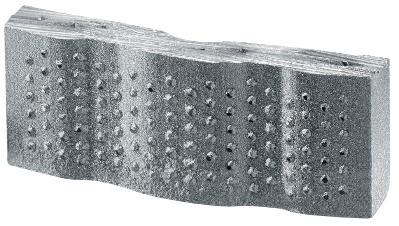 SPX / SP-H deimantinis segmentas Geriausių savybių deimantiniai segmentai, skirti atlikti deimantinį gręžimą didelės galios įrankiais (>2,5 kW) visų tipų betone