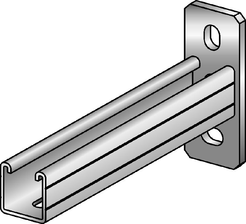 MQK-41/3 atrama Galvanizuota atrama su 41 mm aukščio, 3 mm storio vienu MQ statramsčio bėgeliu