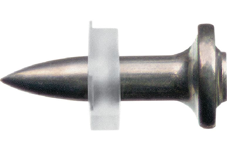Nerūdijančiojo plieno vinys X-R P8 Puikių eksploatacinių savybių pavienė vinis, skirta korozinėje aplinkoje parakiniais įrankiais tvirtinti prie plieno