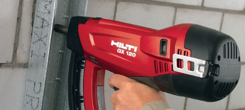 Vinys betonui X-GN MX (ritėje) Vinys, skirtos tvirtinti prie betono ir kitų pagrindo medžiagų naudojant dujinė viniakalę GX 120 Aplikacijos 1