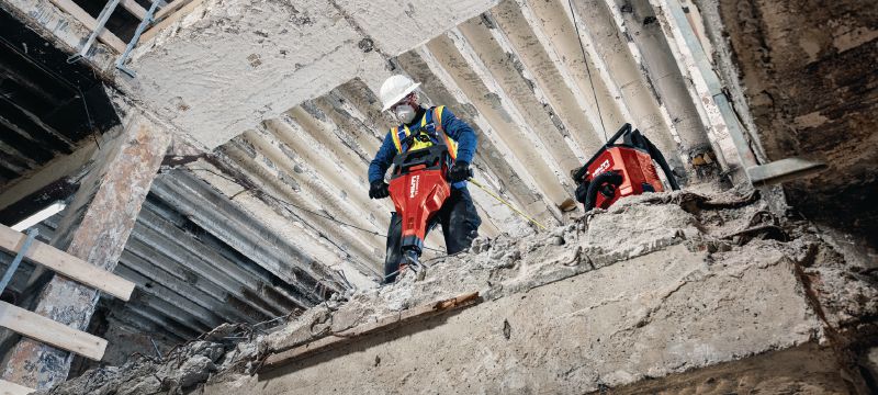 TE 2000-22 belaidis pneumatinis plaktukas Galingas ir lengvas akumuliatorinis pneumatinis plaktukas, skirtas betonui skaldyti ir kitiems griovimo darbams („Nuron“ akumuliatoriaus platforma) Aplikacijos 1