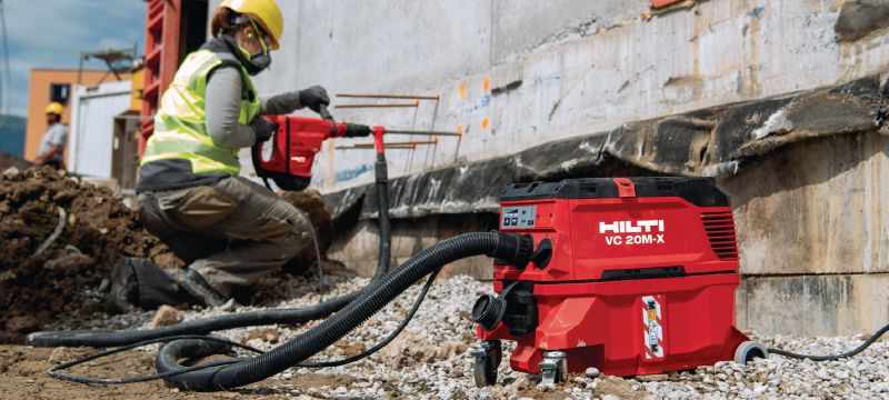 VC 20L-X L klasės dulkių ištrauktuvas Galingas dulkių trauktuvas, skirtas prijungimui su elektriniais įrankiais ir darbo vietos valymui (šlapiam ir sausam), 15 l bakas Aplikacijos 1