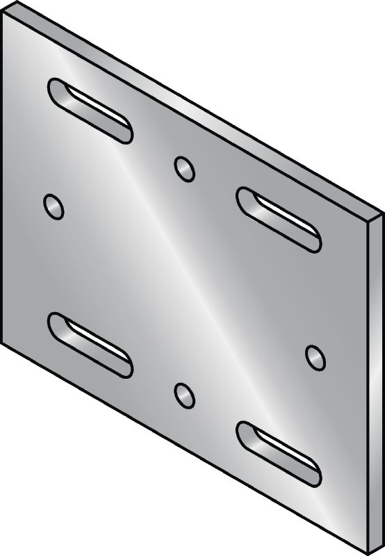 MIB-SH pagrindo plokštė Karštai galvanizuota (HDG) pgrindo plokštė, skirta tvirtinti MI sijas prie plieno